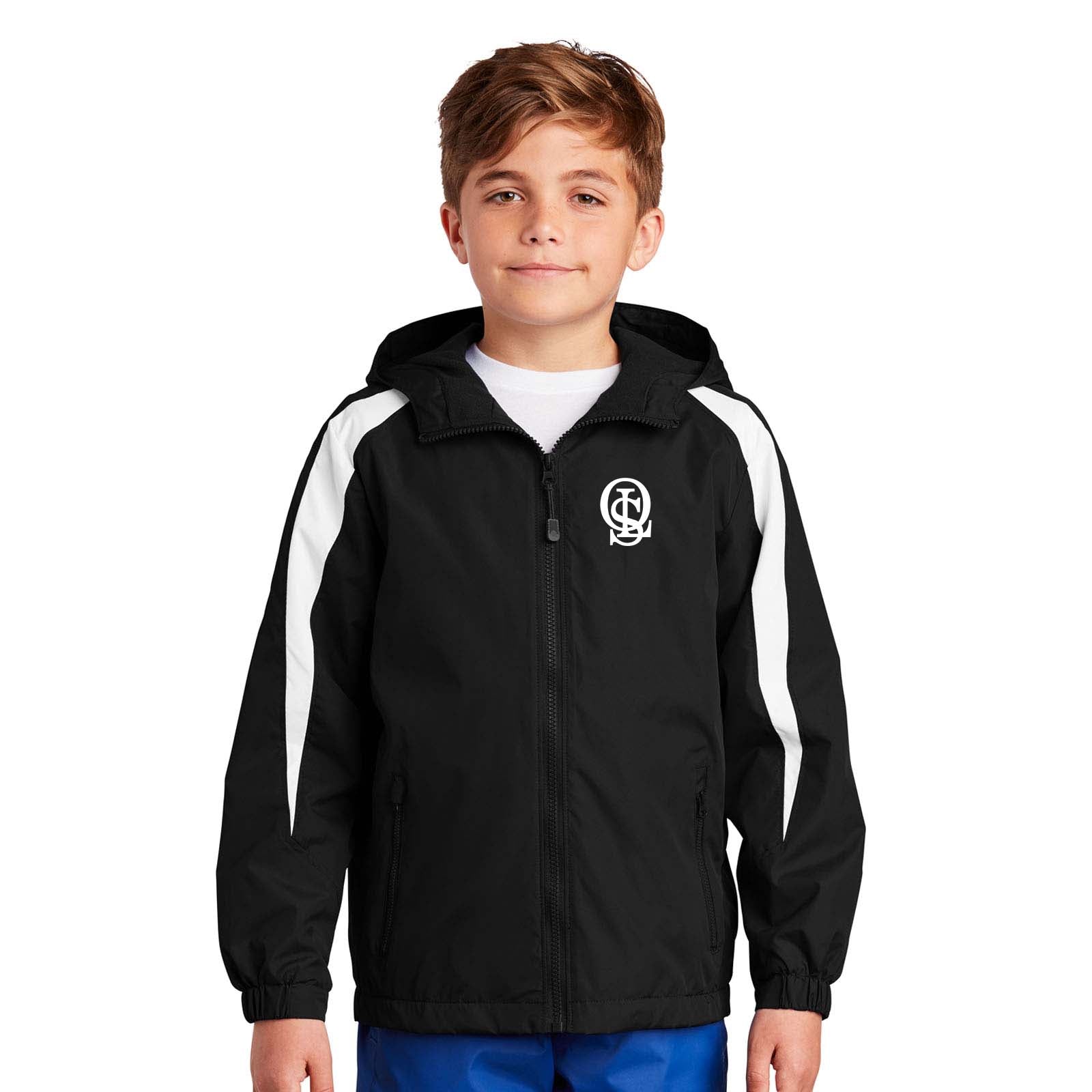 OLS Sport-Tek® Youth Fleece-Lined Colorblock Jacket Embroidery - Mato & Hash