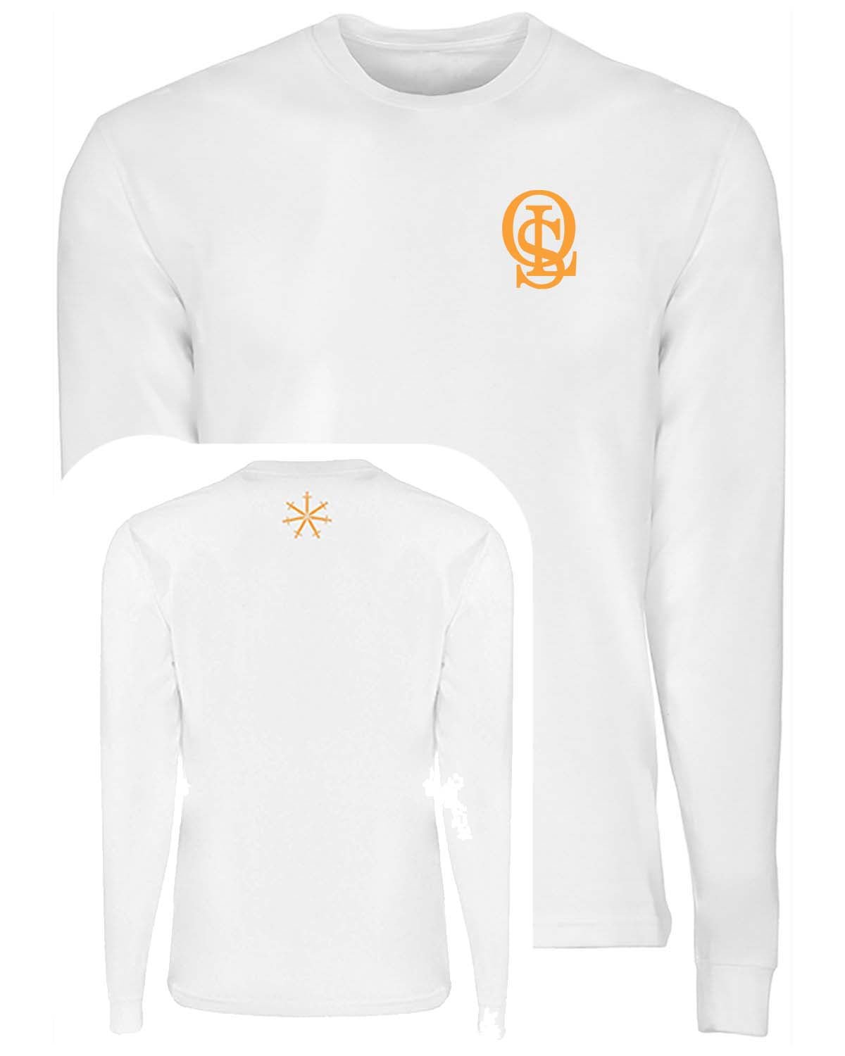 OLS Unisex Blended Long Sleeve T-Shirt Printed and Back Print - Mato & Hash