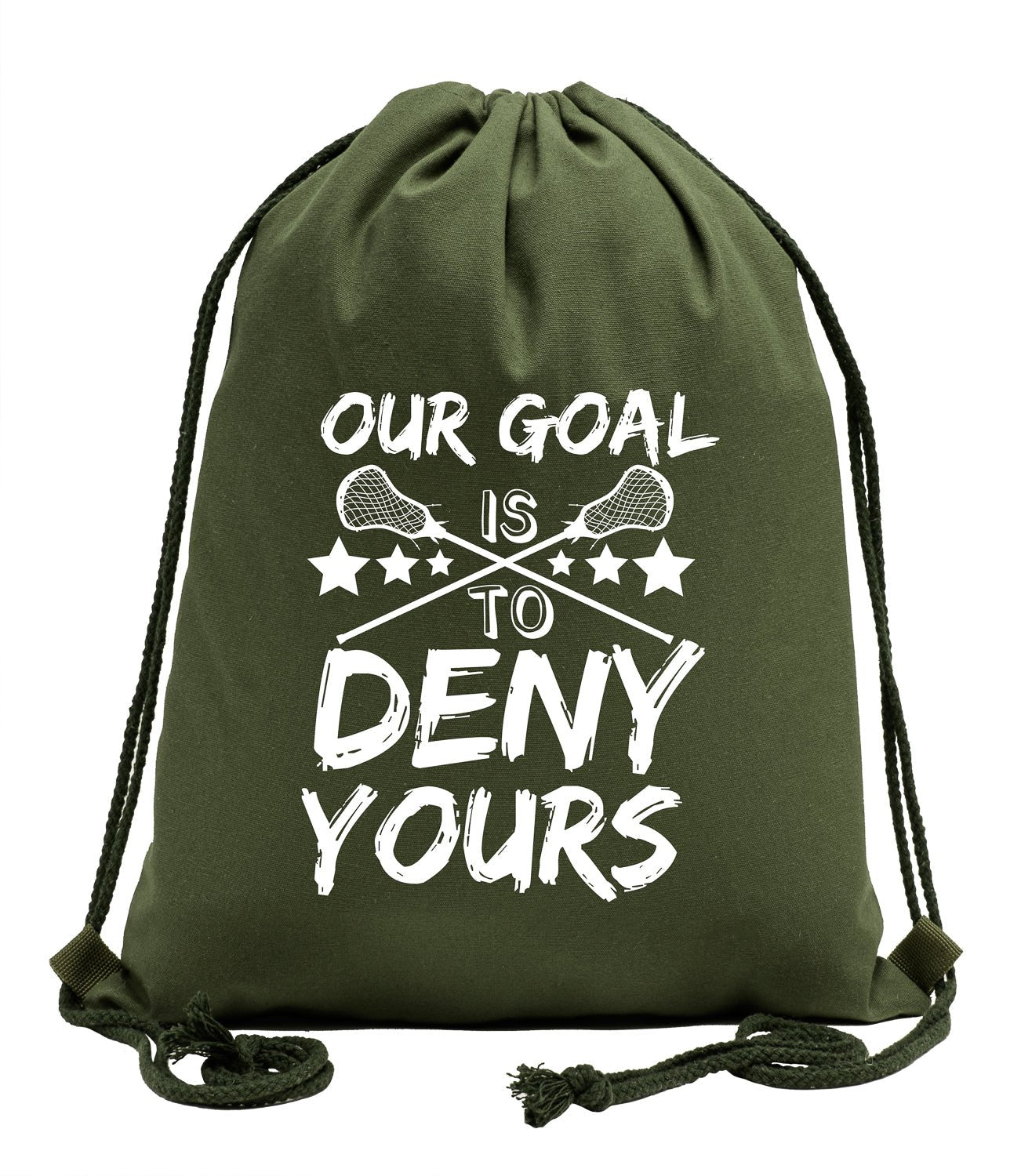 Our Goal Is To Deny Yours Cotton Drawstring Bag - Mato & Hash