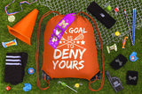 Our Goal Is To Deny Yours Polyester Drawstring Bag - Mato & Hash