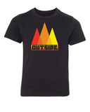 Outside + Mountains Kids T Shirts