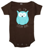 Owl - Hi, I'm Custom Name Cotton Baby Romper - Mato & Hash