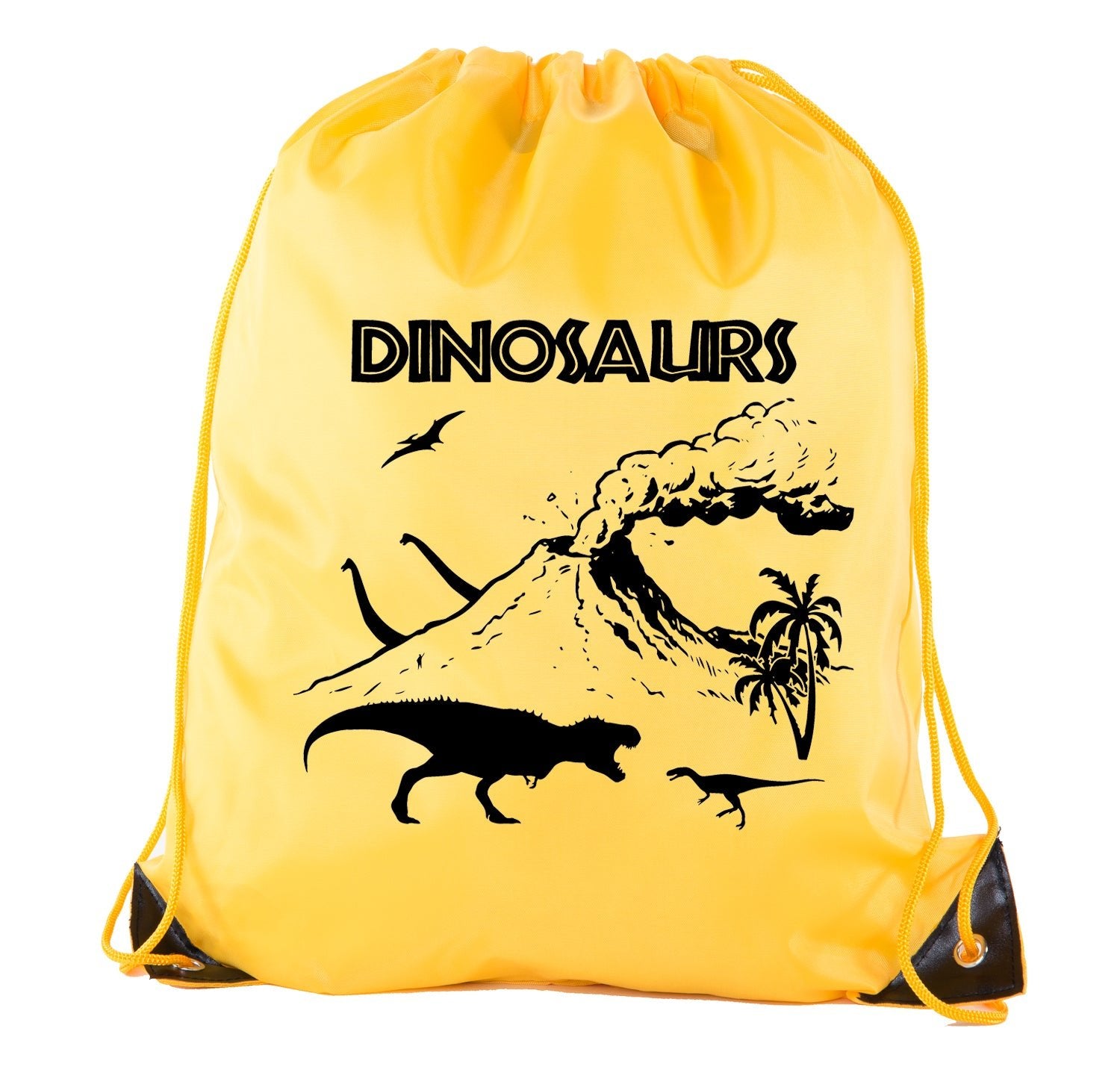 Pangaea Dinosuars Polyester Drawstring Bag - Mato & Hash