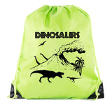 Pangaea Dinosuars Polyester Drawstring Bag - Mato & Hash