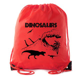 Pangaea Dinosuars Polyester Drawstring Bag