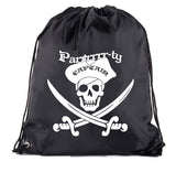 Parrr-ty Captain Polyester Drawstring Bag