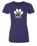 Paw Print + Custom Dog Picture & Name Womens T Shirts - Mato & Hash