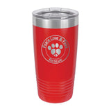 Peace Love & Paws Rescue Custom Engraved Matte Tumbler 20 oz. - Mato & Hash