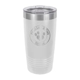 Peace Love & Paws Rescue Custom Engraved Matte Tumbler 20 oz. - Mato & Hash