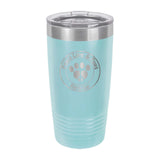 Peace Love & Paws Rescue Custom Engraved Matte Tumbler 20 oz. - Mato & Hash