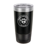 Peace Love & Paws Rescue Custom Engraved Matte Tumbler 20 oz. - Mato & Hash