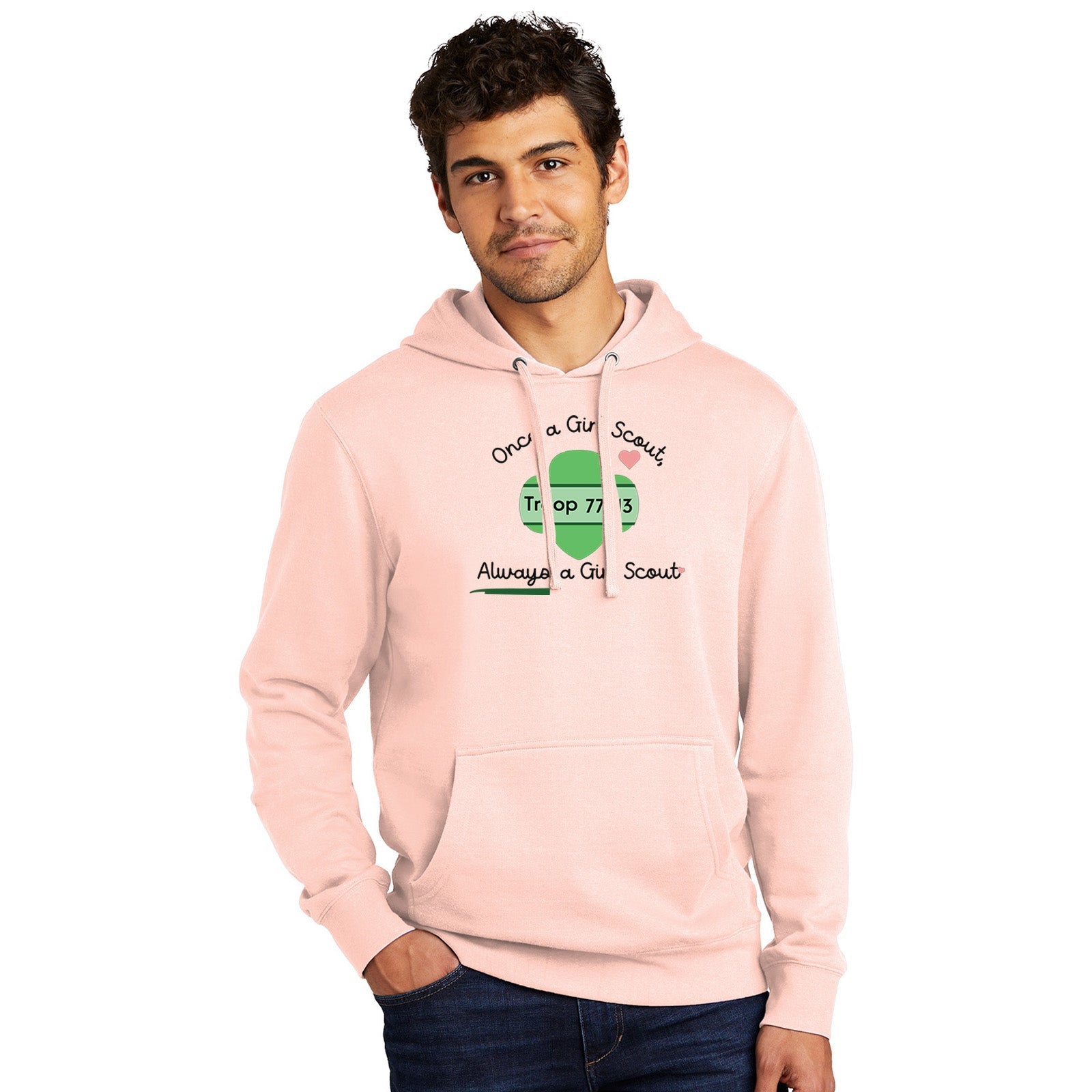 Pink Custom Girl Scout Troop 77713 Hoodie (Shipping in USA) - Mato & Hash