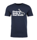 Pistons, Rods & Dad Bods - Simple Image Unisex T Shirts - Mato & Hash