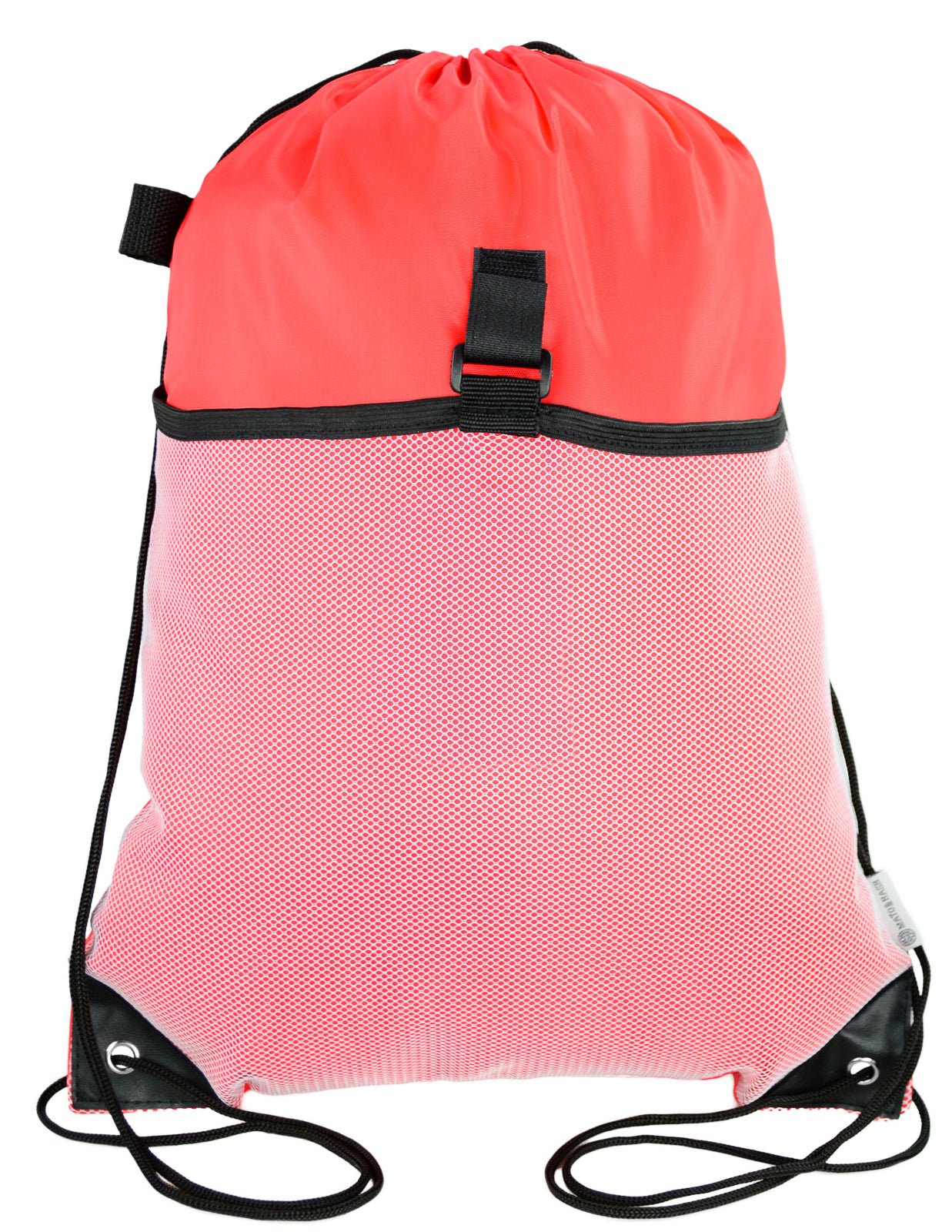 Polyester Drawstring Bag w/ Mesh Pocket - Mato & Hash