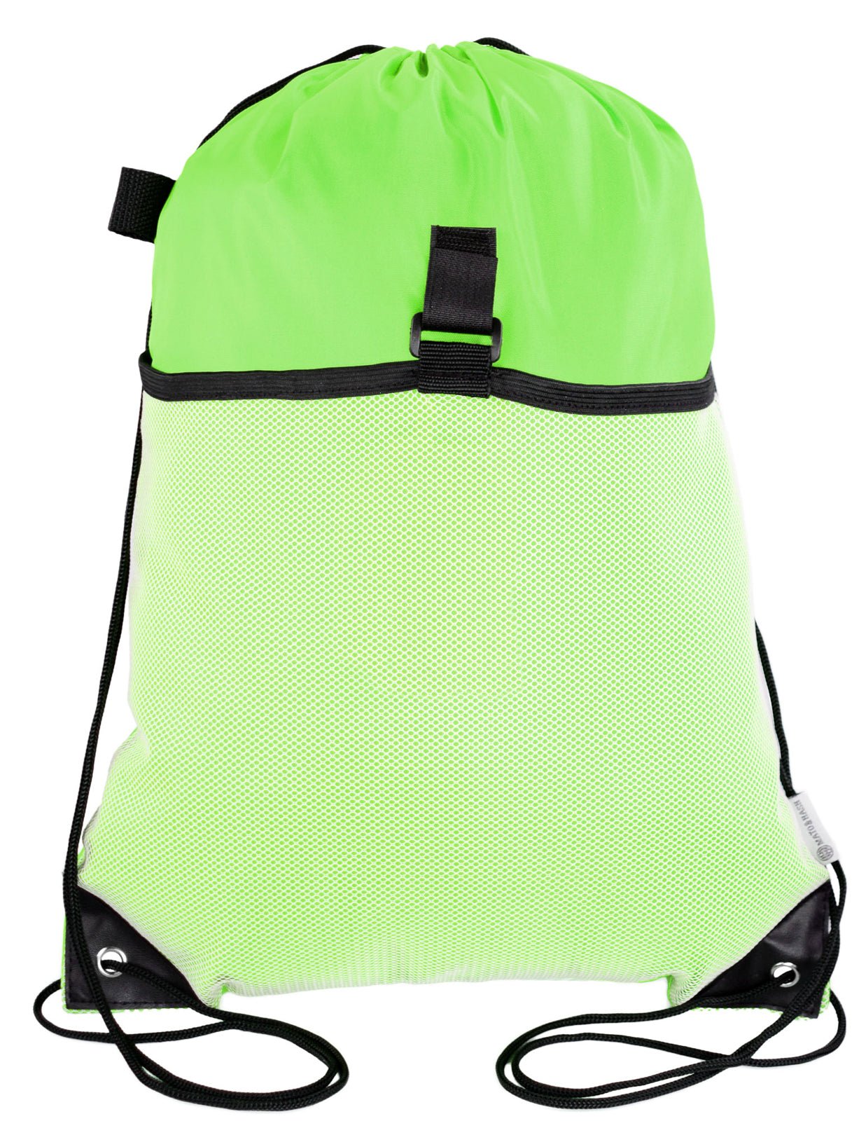 Polyester Drawstring Bag w/ Mesh Pocket - Mato & Hash