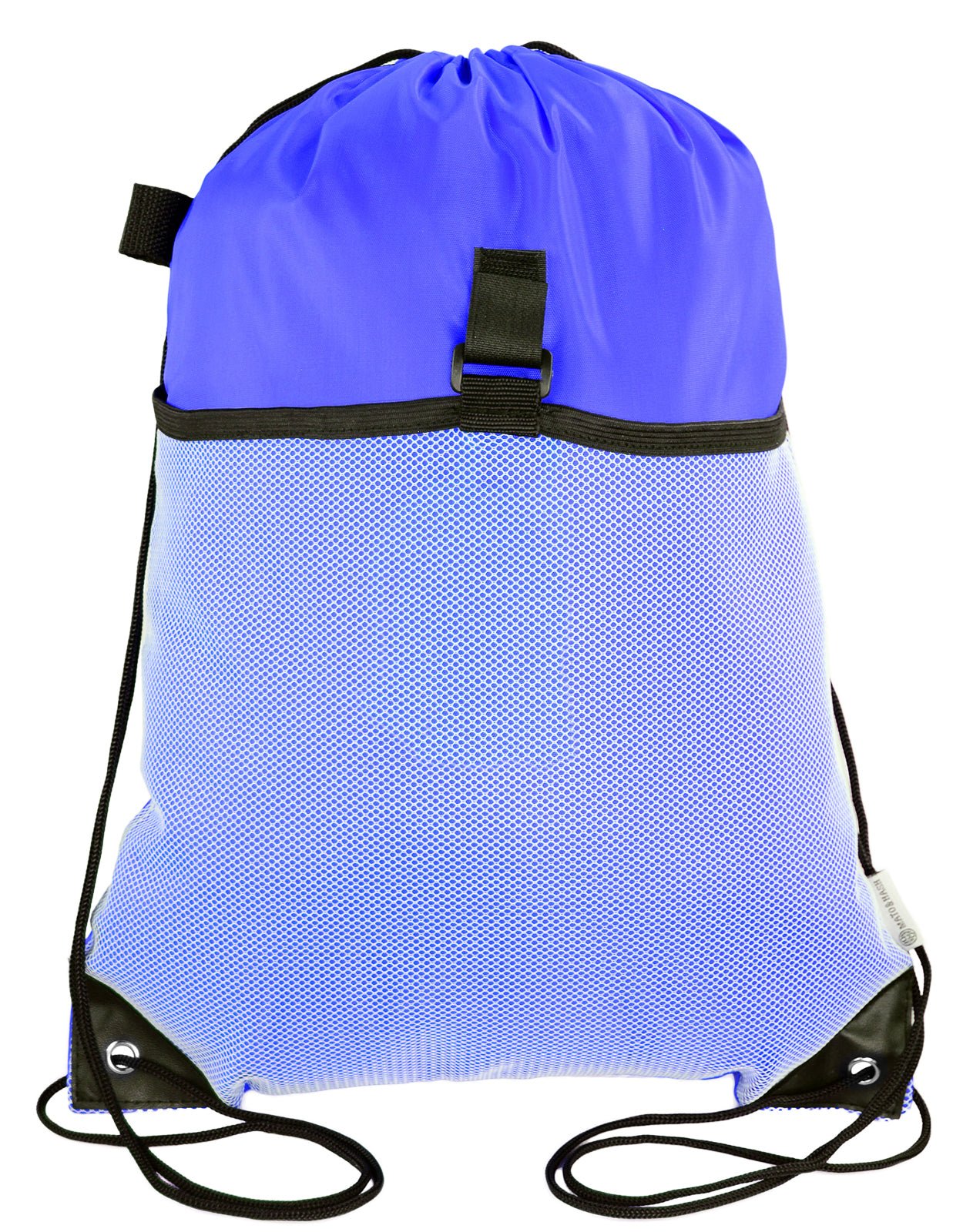 Polyester Drawstring Bag w/ Mesh Pocket - Mato & Hash