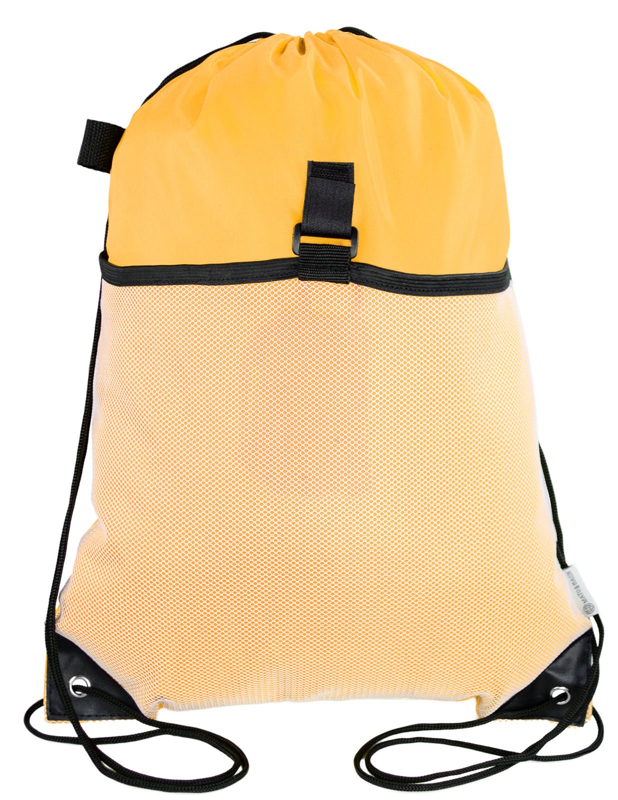 Polyester Drawstring Bag w/ Mesh Pocket - Mato & Hash