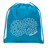 Pom Pom Cheer Mini Polyester Drawstring Bag - Mato & Hash