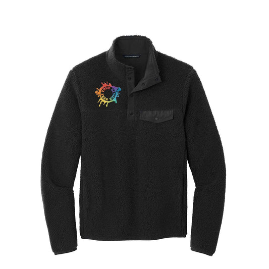 Port Authority® Camp Fleece Snap Pullover Embroidery - Mato & Hash