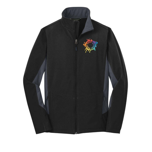 Port Authority® Core Colorblock Soft Shell Jacket Embroidery - Mato & Hash