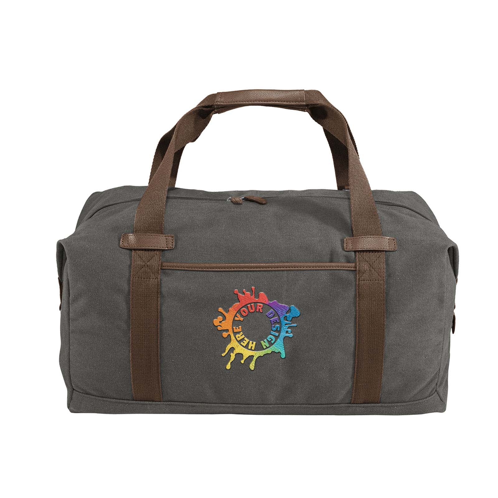Port Authority® Cotton Canvas Duffel Embroidery - Mato & Hash