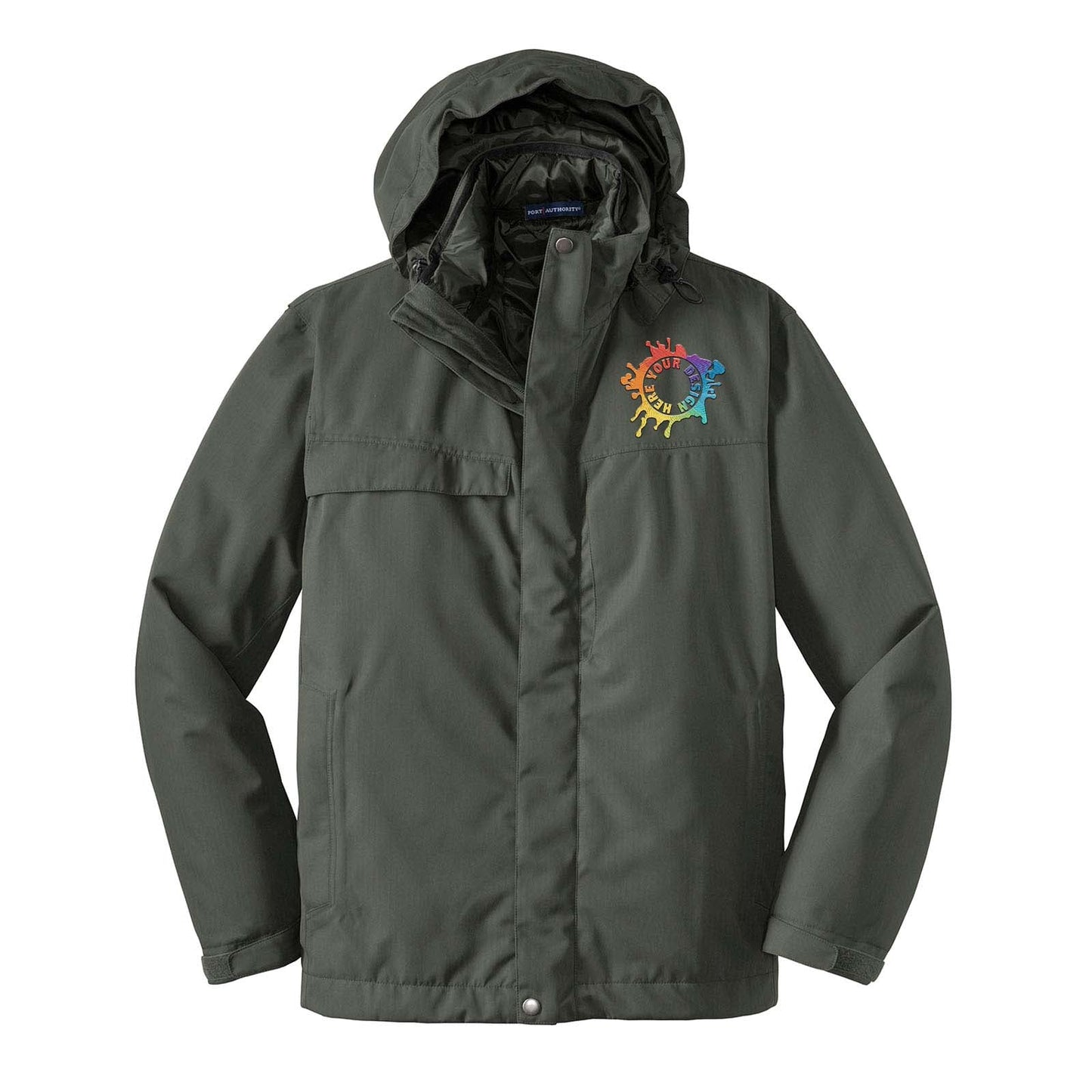 Port Authority® Herringbone 3-in-1 Parka Embroidery - Mato & Hash