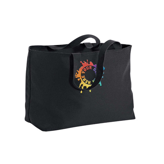 Port Authority® Ideal Twill Jumbo Tote Embroidery - Mato & Hash