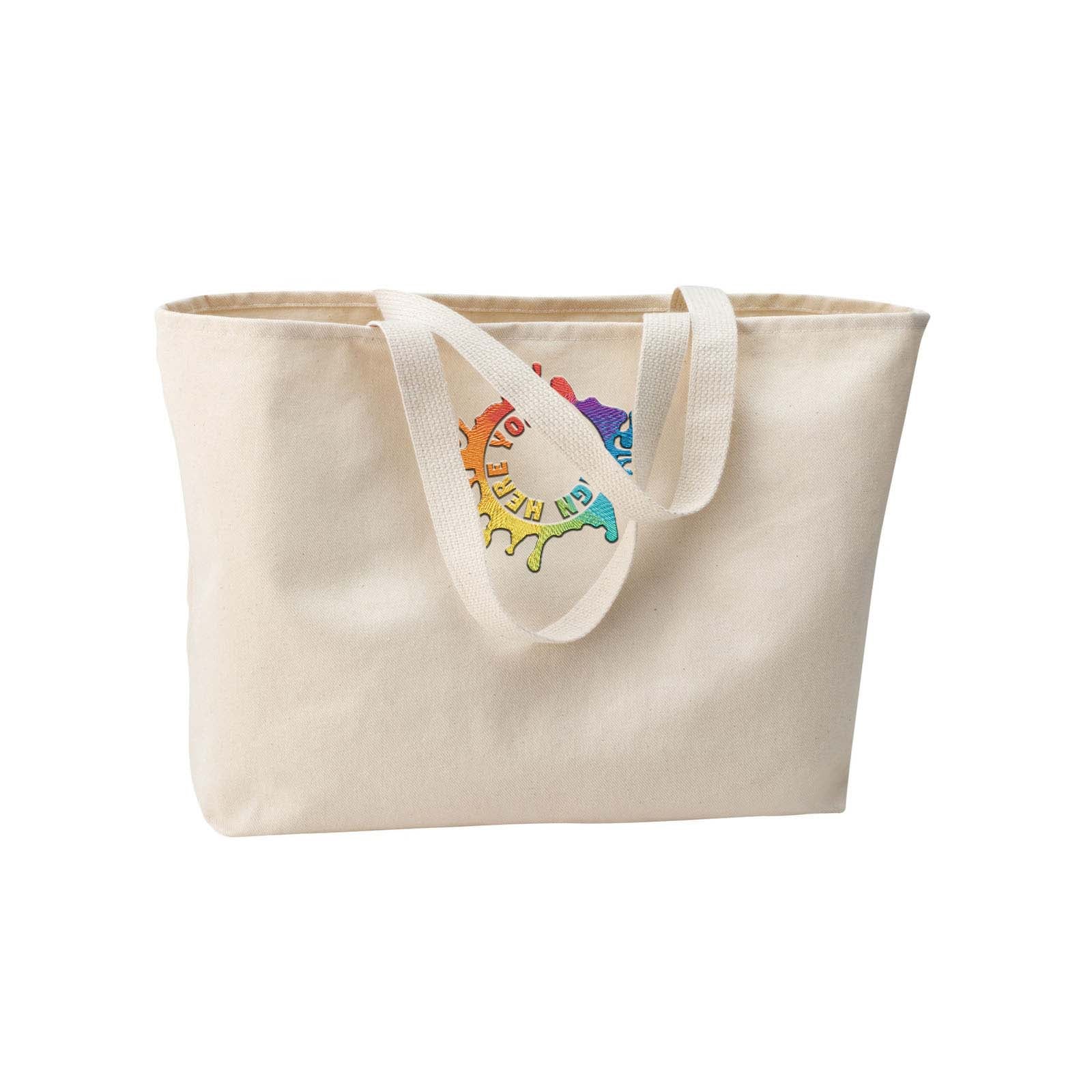 Port Authority® Ideal Twill Jumbo Tote Embroidery - Mato & Hash