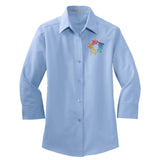 Port Authority® Ladies 3/4-Sleeve Easy Care Shirt Embroidery - Mato & Hash