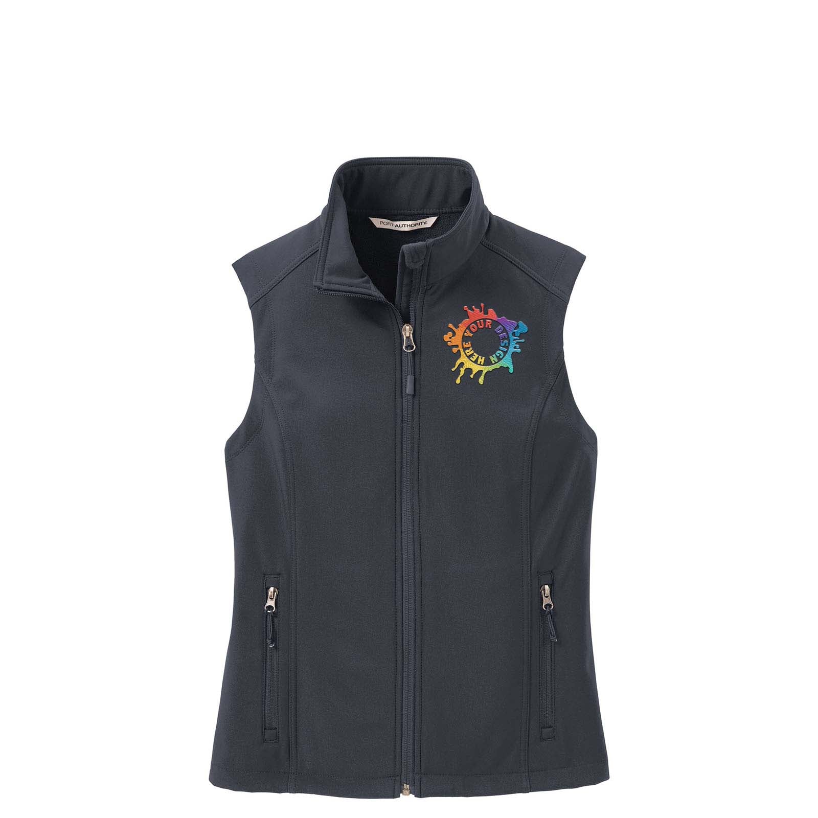 Port Authority® Ladies Core Soft Shell Vest Embroidery - Mato & Hash