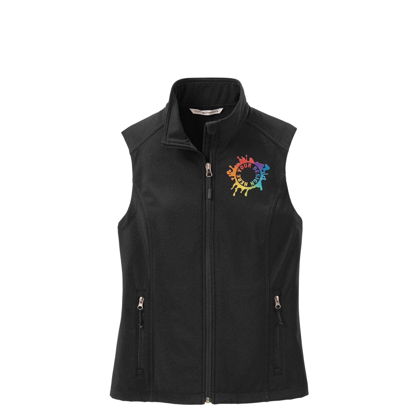 Port Authority® Ladies Core Soft Shell Vest Embroidery - Mato & Hash