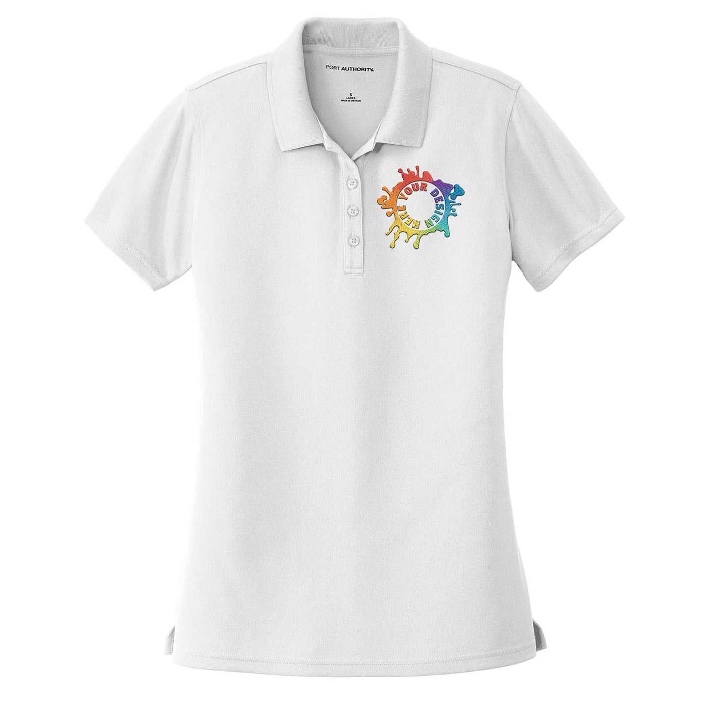 Port Authority® Ladies Dry Zone® UV Micro-Mesh Polo Embroidery - Mato & Hash