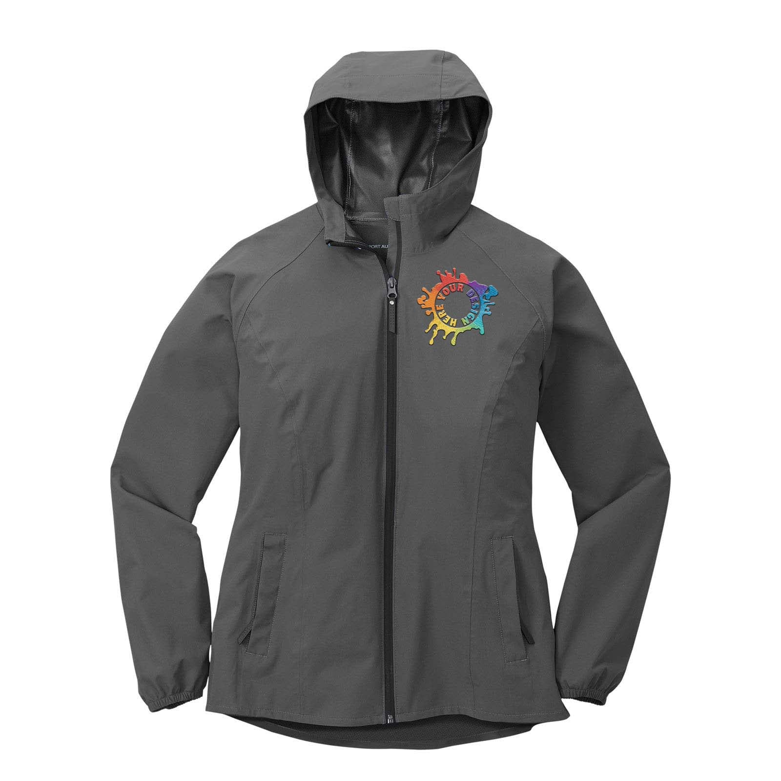 Port Authority ® Ladies Essential Rain Jacket Embroidery - Mato & Hash