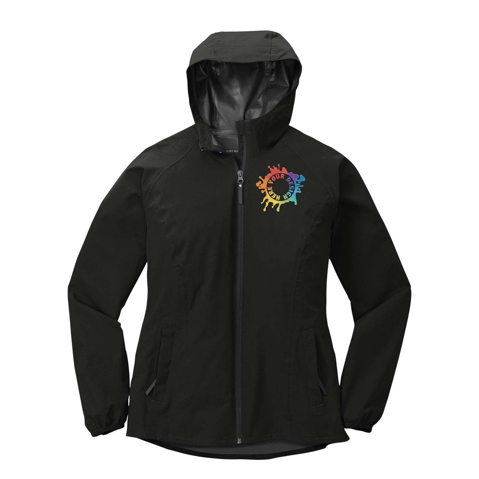 Port Authority ® Ladies Essential Rain Jacket Embroidery - Mato & Hash