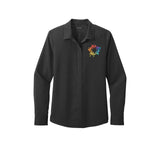 Port Authority ® Ladies Long Sleeve Performance Staff Shirt Embroidery - Mato & Hash