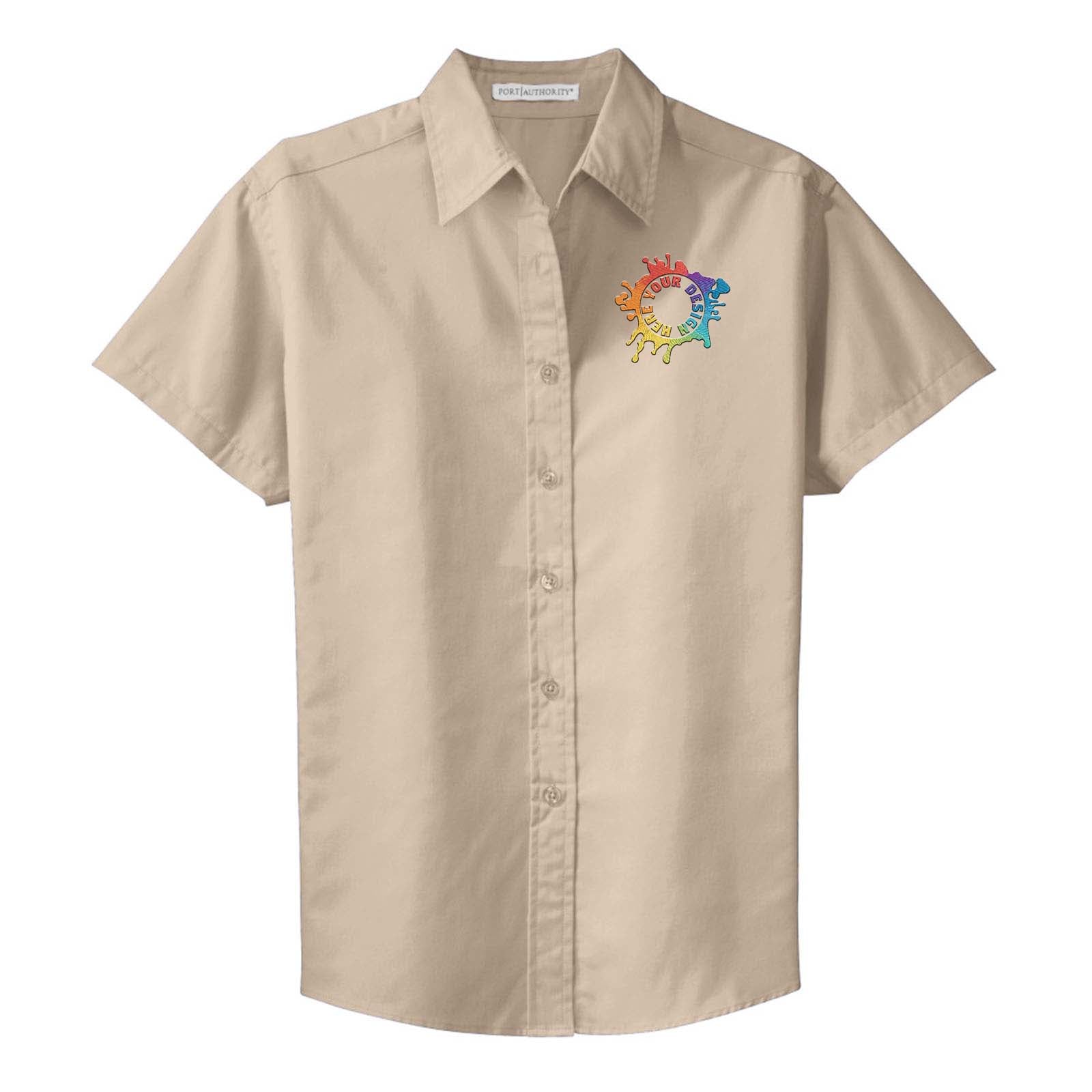 Port Authority® Ladies Short Sleeve Easy Care Shirt Embroidery - Mato & Hash
