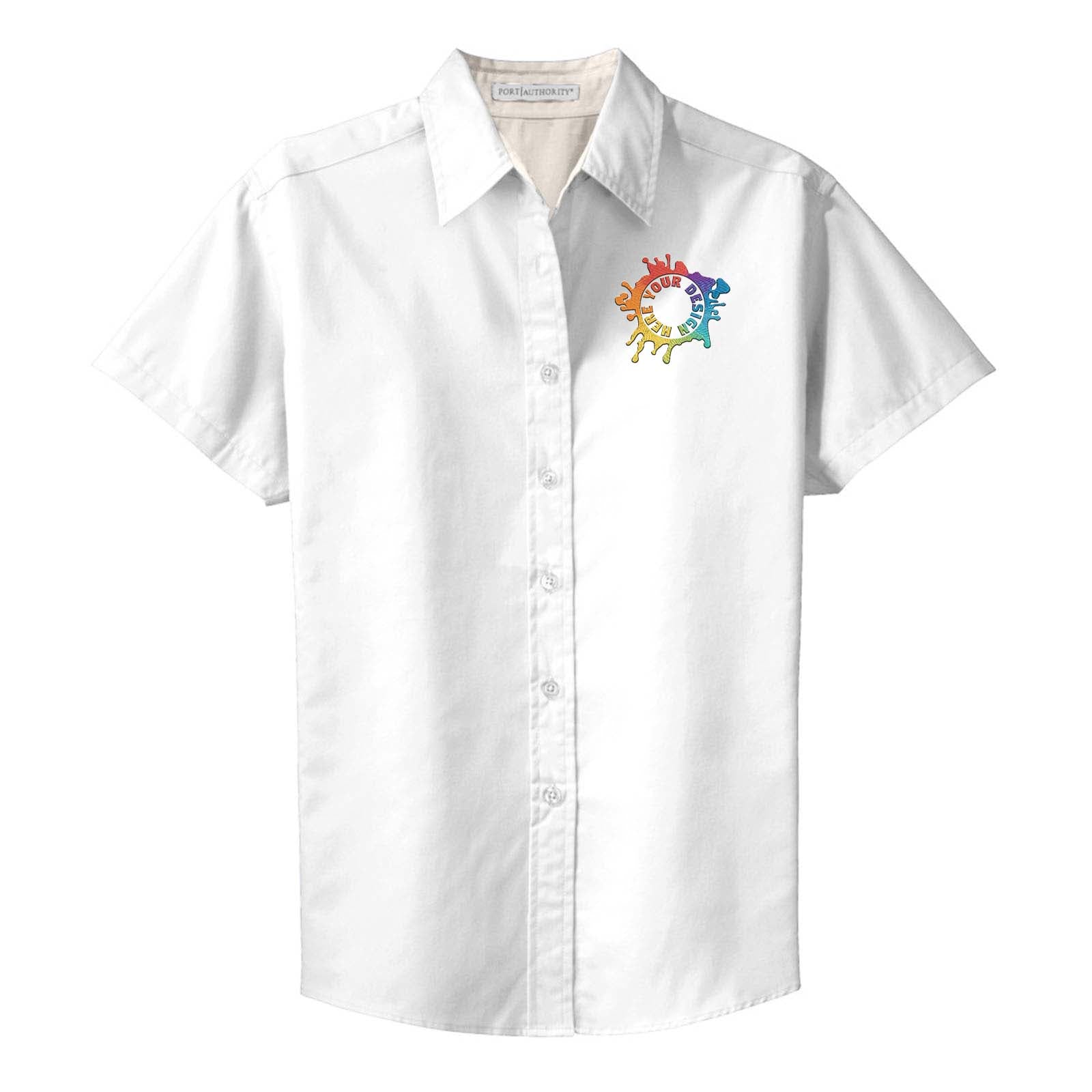 Port Authority® Ladies Short Sleeve Easy Care Shirt Embroidery - Mato & Hash