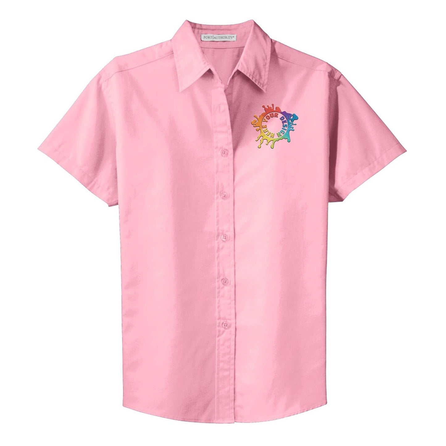 Port Authority® Ladies Short Sleeve Easy Care Shirt Embroidery - Mato & Hash