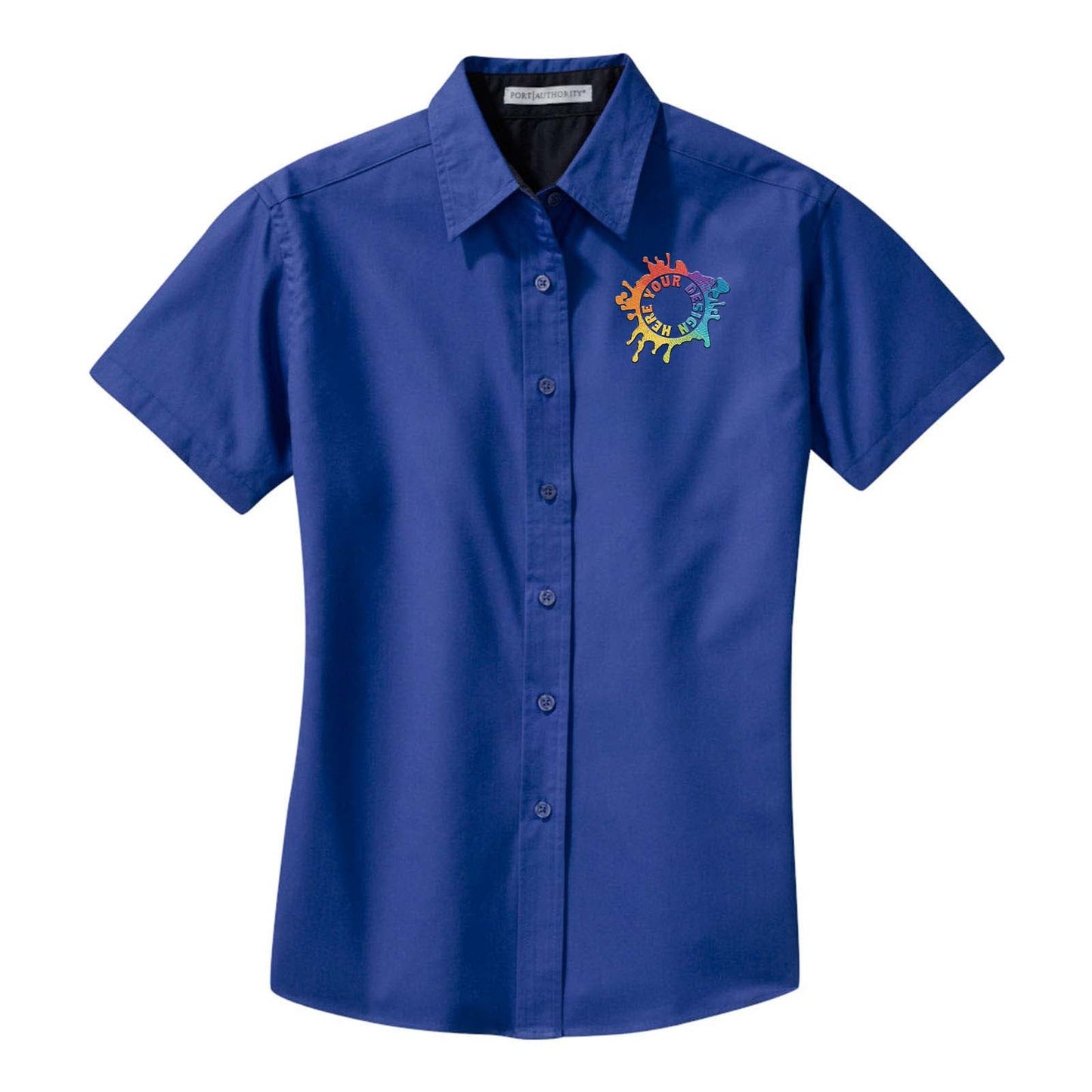 Port Authority® Ladies Short Sleeve Easy Care Shirt Embroidery - Mato & Hash