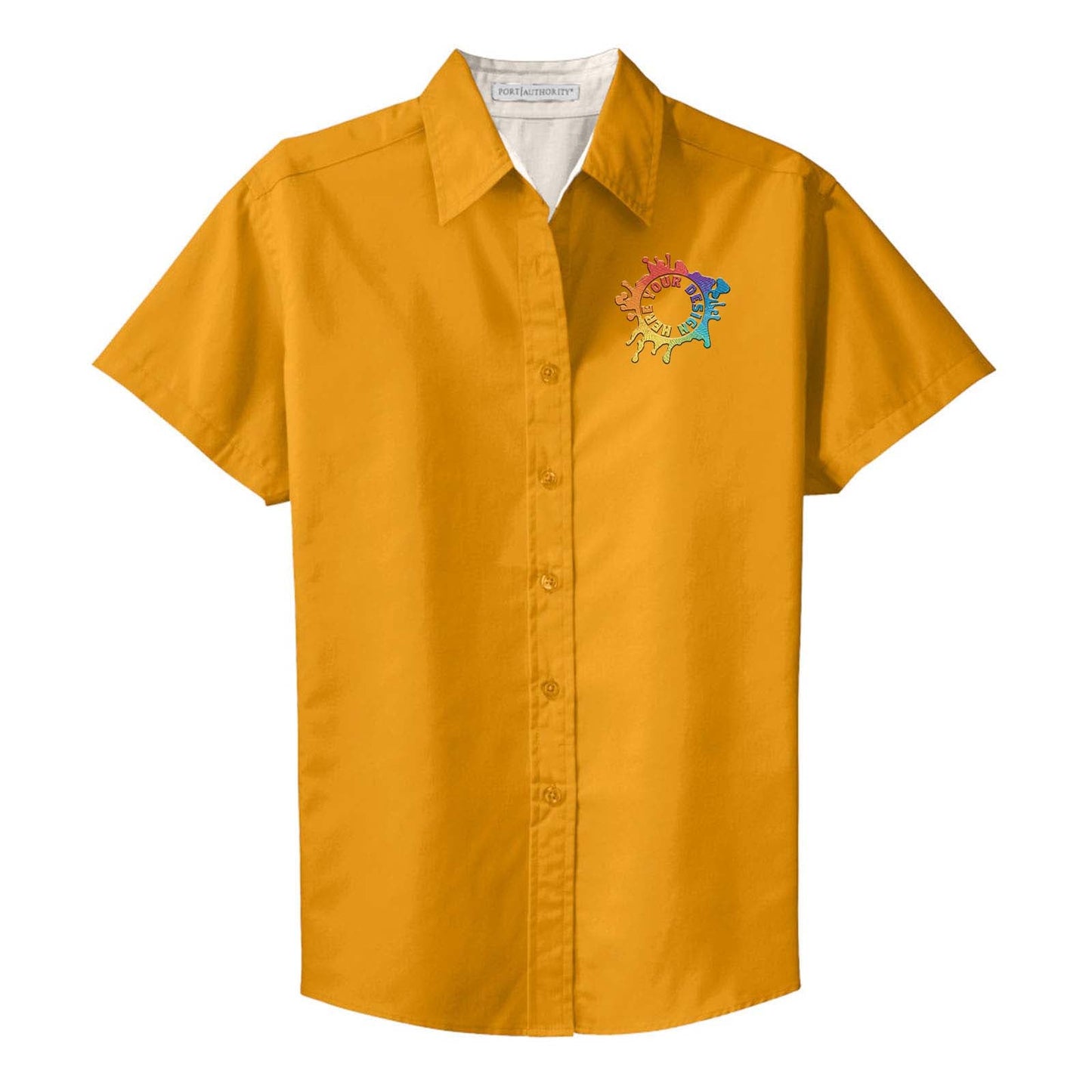 Port Authority® Ladies Short Sleeve Easy Care Shirt Embroidery - Mato & Hash