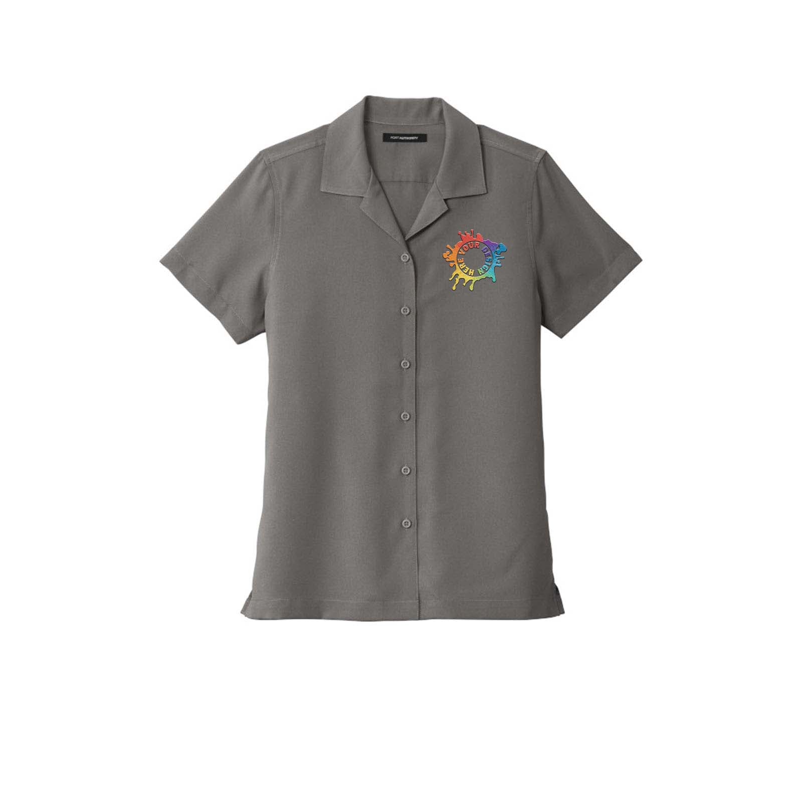 Port Authority ® Ladies Short Sleeve Performance Staff Shirt Embroidery - Mato & Hash