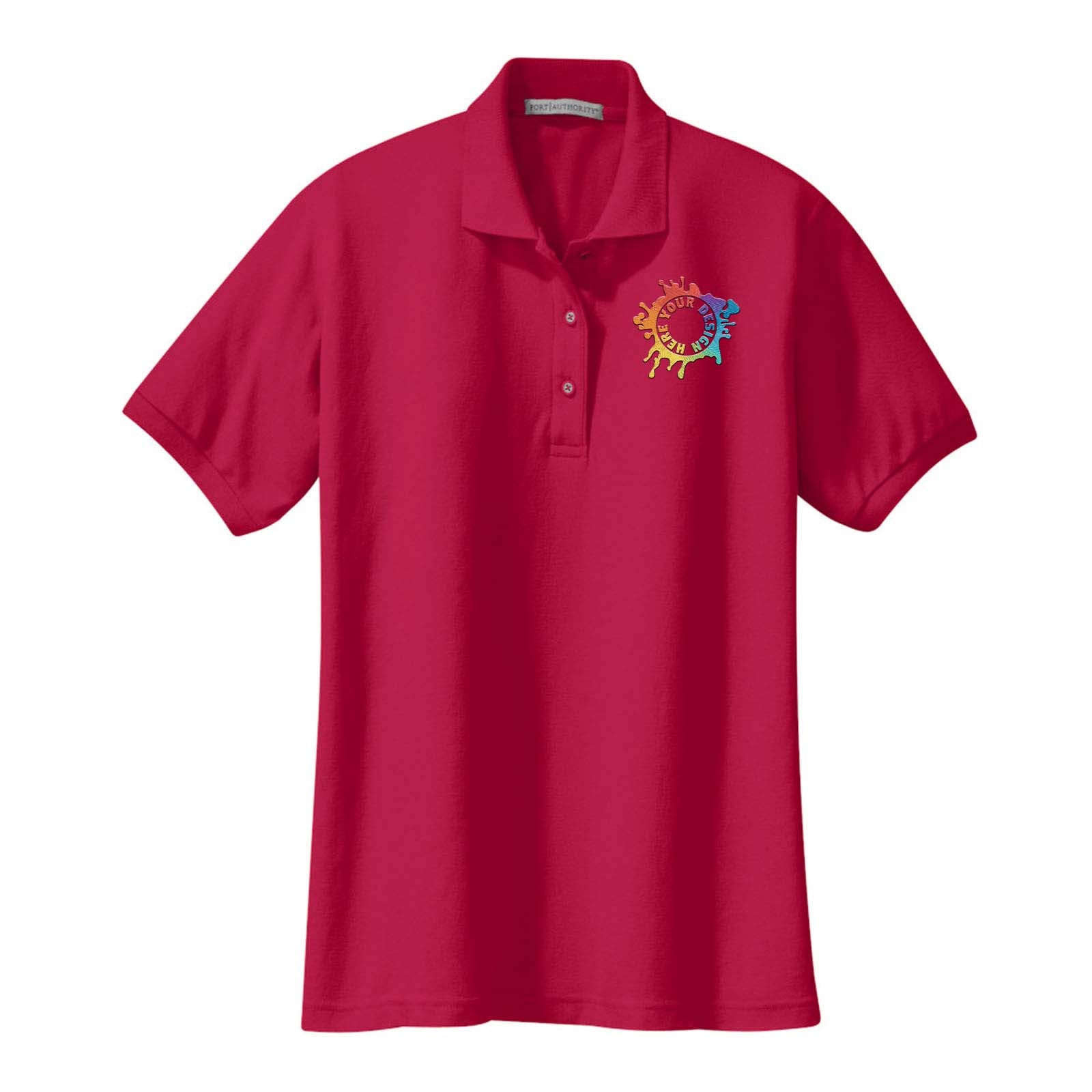 Cotton Piquet Bandana Shirt in red