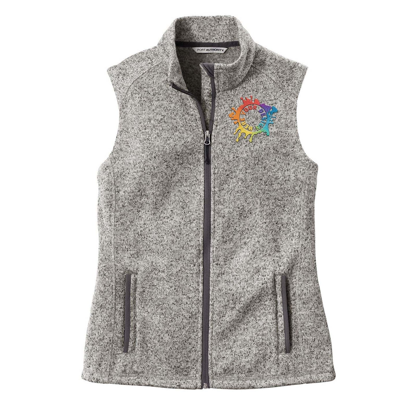 Port Authority ® Ladies Sweater Fleece Vest Embroidery - Mato & Hash