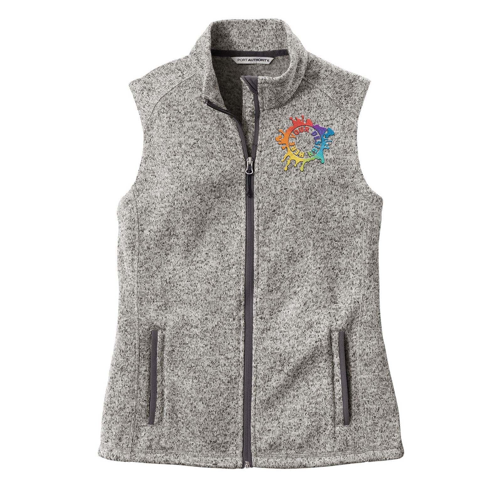 Port Authority ® Ladies Sweater Fleece Vest Embroidery - Mato & Hash