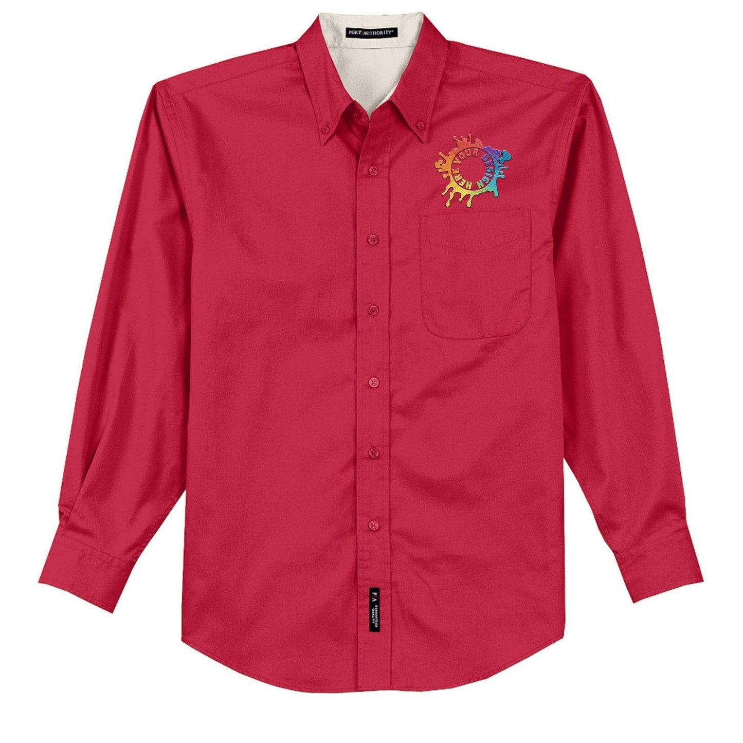 Port Authority® Long Sleeve Easy Care Shirt Embroidery - Mato & Hash