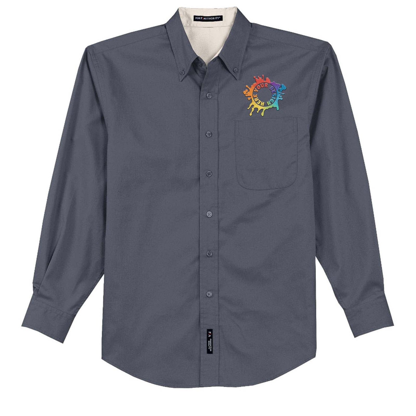 Port Authority® Long Sleeve Easy Care Shirt Embroidery - Mato & Hash