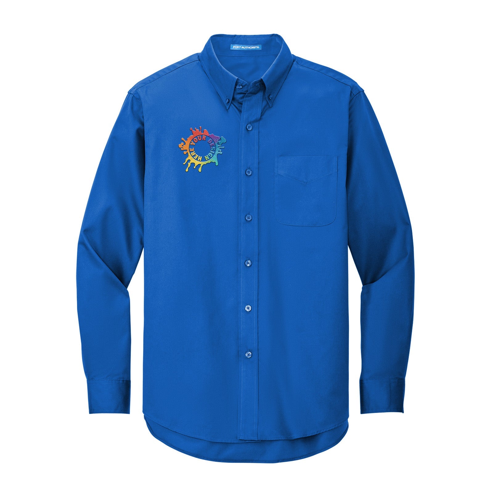Port Authority® Long Sleeve Easy Care Shirt Embroidery - Mato & Hash