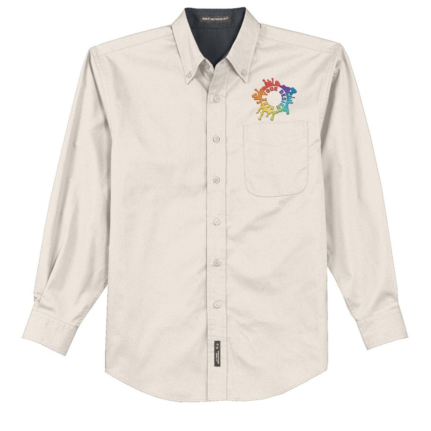 Port Authority® Long Sleeve Easy Care Shirt Embroidery - Mato & Hash