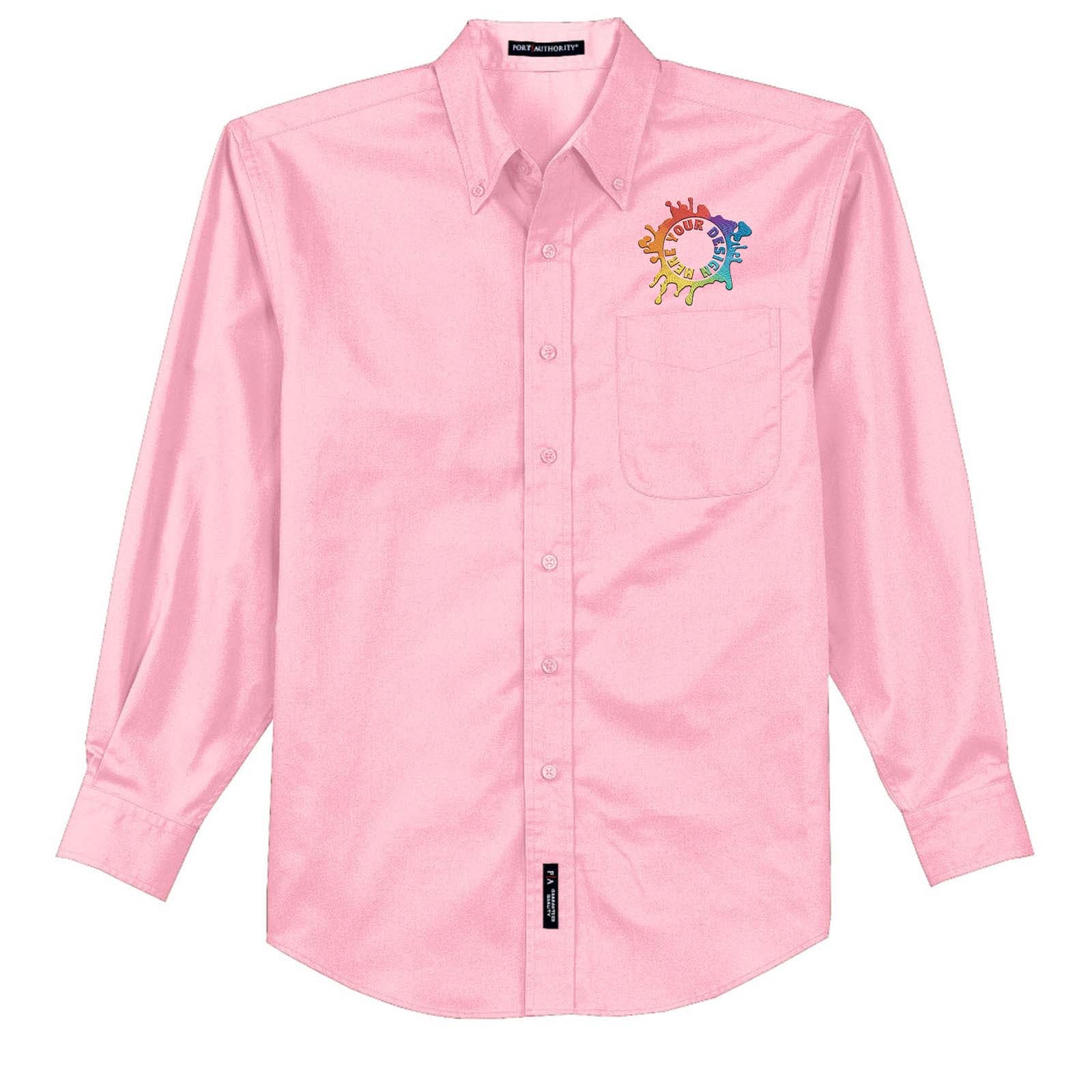 Port Authority® Long Sleeve Easy Care Shirt Embroidery - Mato & Hash