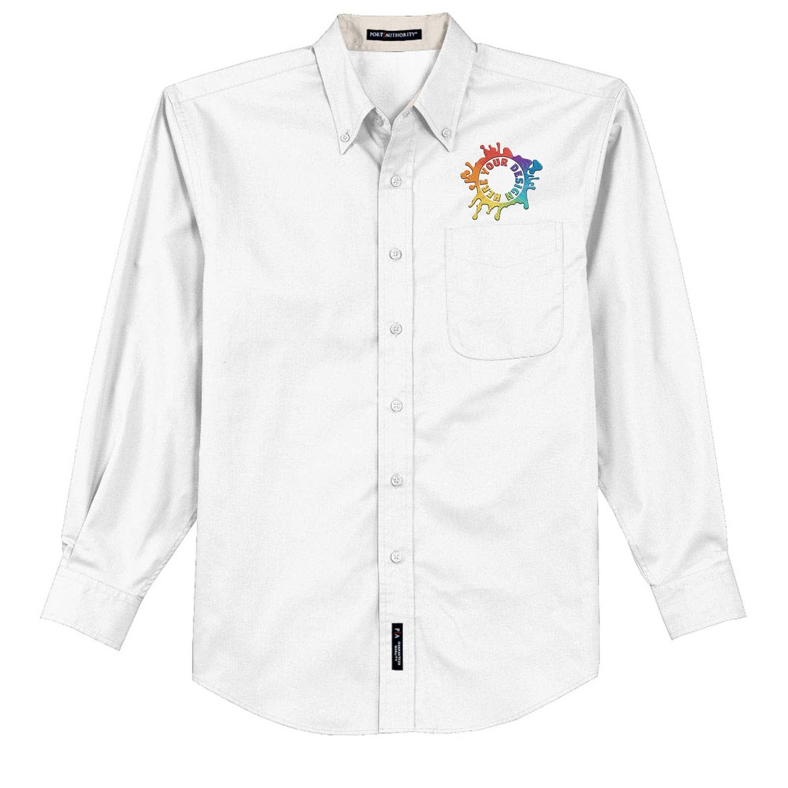 Port Authority® Long Sleeve Easy Care Shirt Embroidery - Mato & Hash